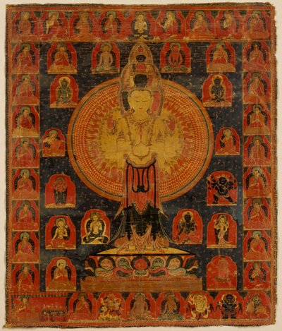 Thousand-Armed Chenresi, a Cosmic Form of the Bodhisattva Avalokiteshvara. Tibet by Unknown